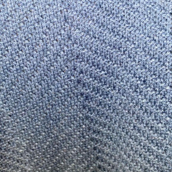 Oversized Navy Blue Open Front Poncho Shawl Sweater Cardigan One size - Picture 11 of 13